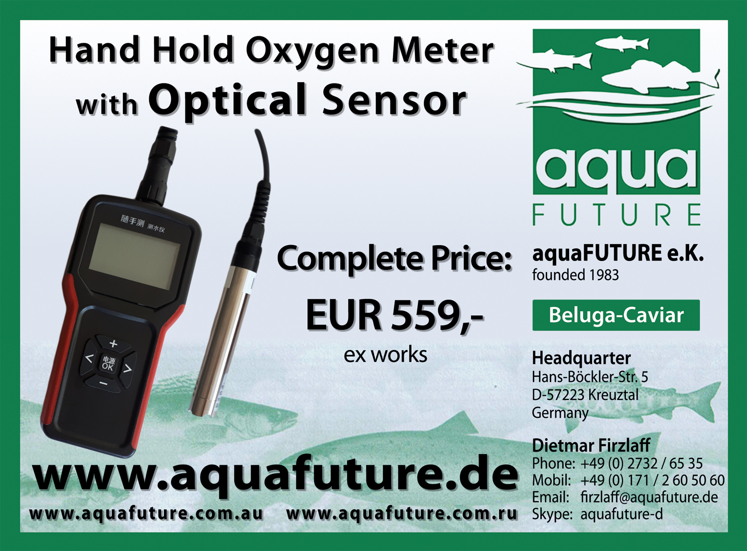 Hand hold oxygen meter